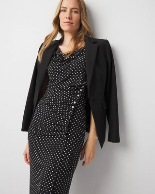 amama　BK Shirred Midi Dress | White House Black Market